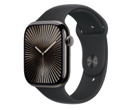 Apple OUTLET - Watch 10 46/Łupkowy Tytan/Czarny Pasek Sportowy S/M - 1326397 - zdjęcie 1